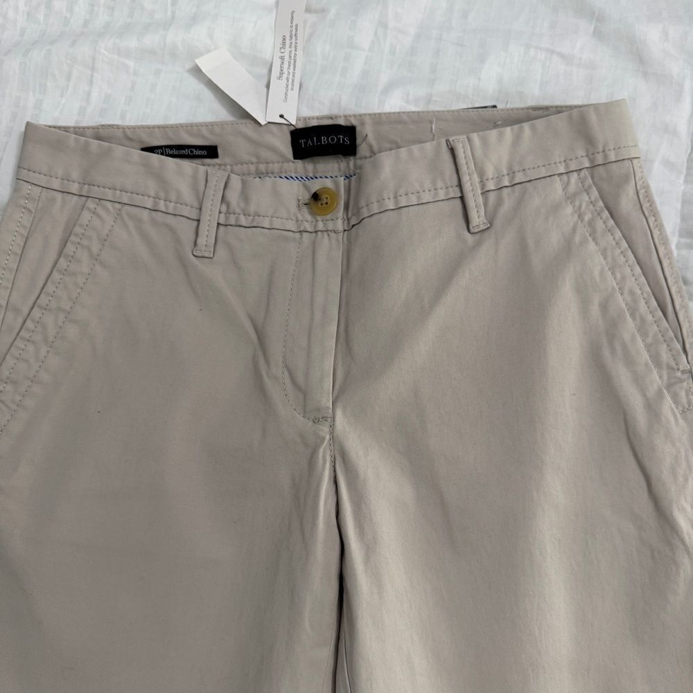 Talbots Petites Relaxed super soft Chinos in “beach”- brand new size 2P - Picture 11 of 11